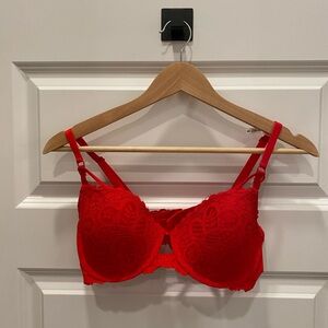 Aerie Bold Red Lace Bra